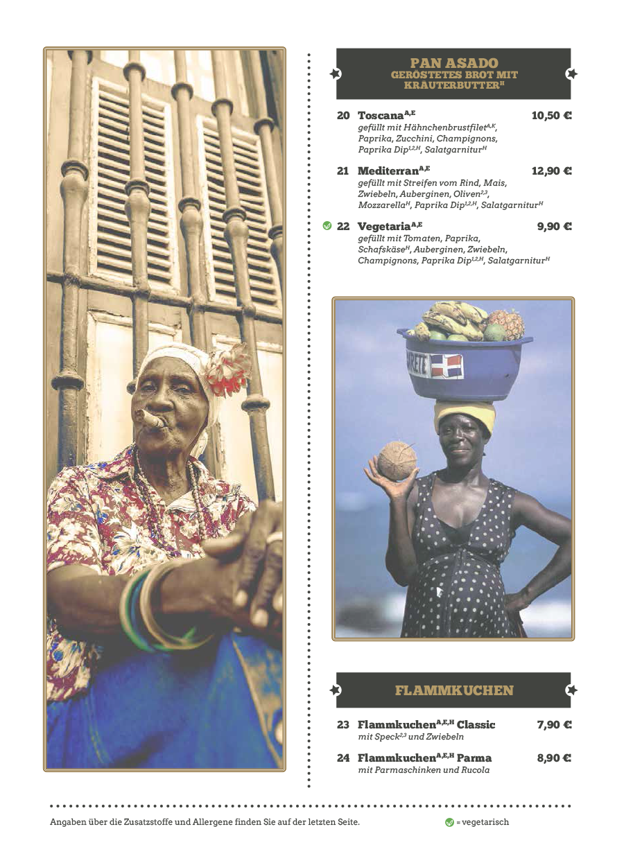 Speisekarte – VIVA-HVANNA